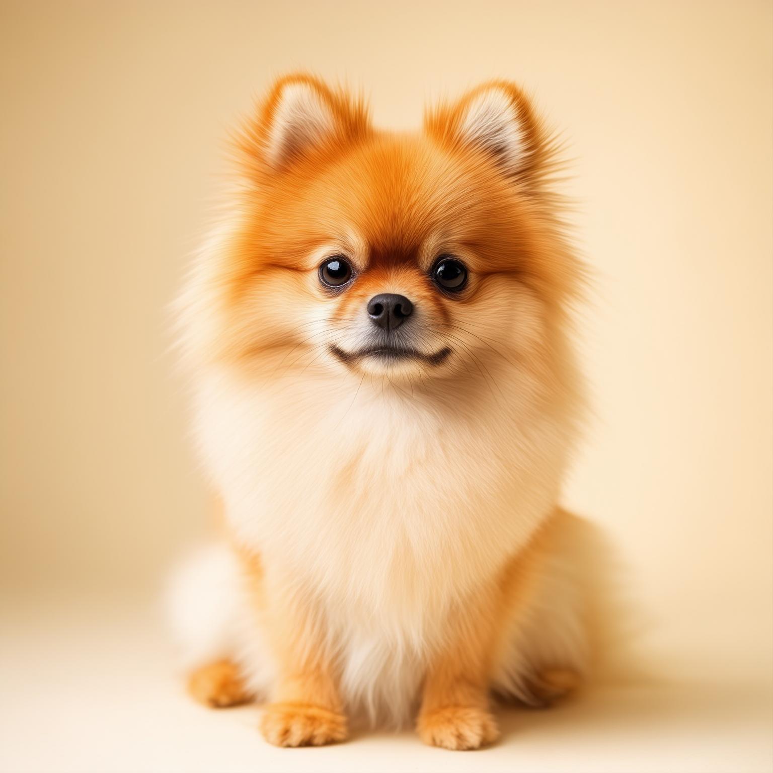 ふんわり仕上げのポメラニアン